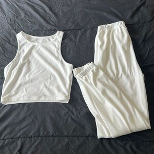 White two piece set